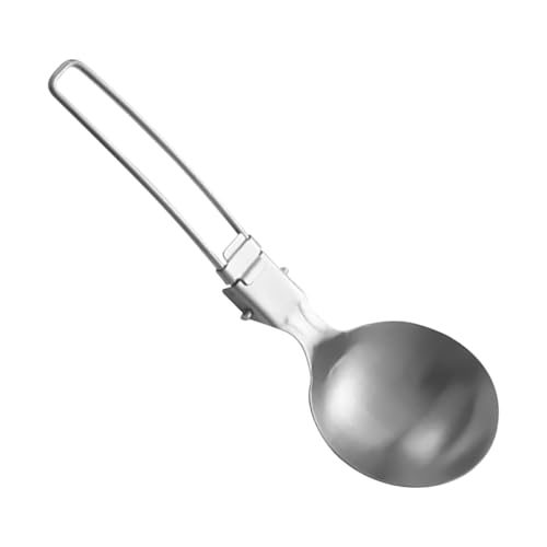 Suppenlöffel | Klappbarer Kochlöffel für Suppe | Spritzsicheres Küchengerät für Camping Grill Picknick Buffet Reisen von Generisch