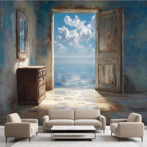 Surreal Fantasie Tür Europäisch Tapete Selbstklebende Fototapete Himmel Wolken Meer Tapeten Optische Täuschung Wandtapete Vinyl Wasserdicht Wandaufkleber für Wohnzimmer Schlafzimmer Küchen 250x370 cm Surreal Fantasie Tür Europäisch Tapete Selbstklebende Fototapete Himmel Wolken Meer Tapeten Optische Täuschung Wandtapete Vinyl Wasserdicht Wandaufkleber für Wohnzimmer Schlafzimmer Küchen 250x370 cm von Generisch