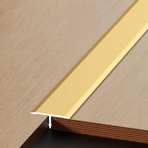 T-Formleiste aus mattschwarzem Aluminium, 3 Stück, Bodenübergangsstreifen für Türschwelle und flache Trennwand, perfekt zum Verbinden von Bodenspalten und Fliesen (150 x 4 cm) von Generisch