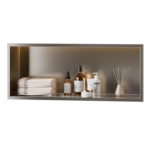 TV-Ständer aus Edelstahl – Metallregal für Wohnzimmer, Badezimmer und Garten, Einbau-Design, grau, 70 x 28 x 12,5 cm, langlebige und stilvolle Wohnmöbel TV-Ständer aus Edelstahl – Metallregal für Wohnzimmer, Badezimmer und Garten, Einbau-Design, grau, 70 x 28 x 12,5 cm, langlebige und stilvolle Wohnmöbel von Generisch
