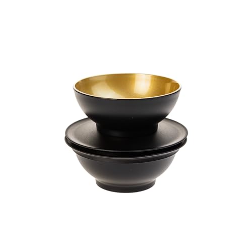 TW Allegra Schüssel 275 l schwarz gold Servierschüssel Dessertschälchen (inkl. 1x Monster-Magnet) von Generisch