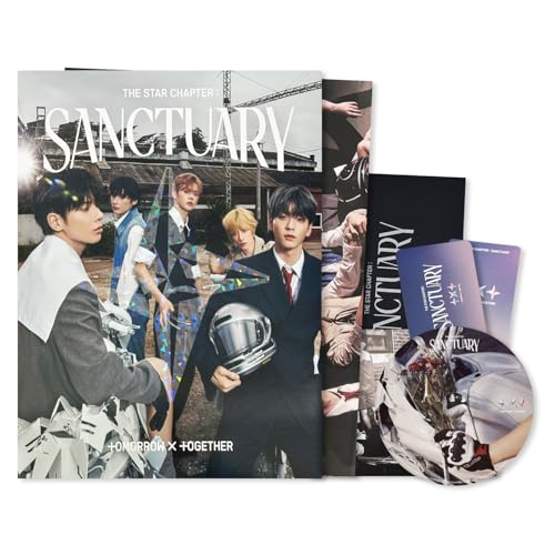 TXT - [The Star Chapter: SANCTUARY] (Standard - KNIGHT Ver.) Photobook + Poster + CD + Postcard + Sticker + License Card + Photo Card + 5 Extra Photocards von Generisch