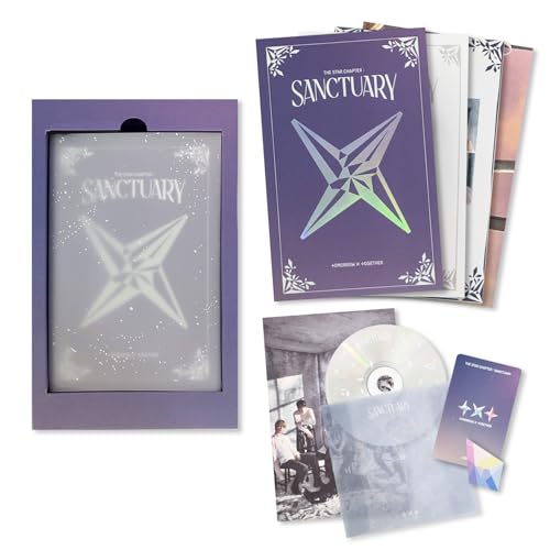 TXT - [The Star Chapter: SANCTUARY] (Standard - SAVIOR Ver.) Book Frame + Photobook + Poster + CD + Postcard + Sticker + Ice Piece Card + Photo Card + 5 Extra Photocards von Generisch
