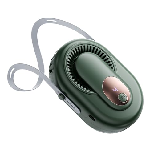 Taillenlüfter - 5 Geschwindigkeit Wearable Riemenlüfter mit LED -Display | 30g PC Body Fans | Tragbares Kühlwerkzeug | Wiederaufladbares Brise -Gerät für Reisen im Freien Büroschreibtisch von Generisch