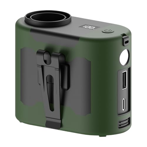 Taillenventilator – Tragbarer Taillenventilator wiederaufladbar | wiederaufladbarer tragbarer Gürtelkühler zum Anklippen | leises Kühlzubehör mit 5 Geschwindigkeiten für Outdoor, Camping, Reisen Taillenventilator – Tragbarer Taillenventilator wiederaufladbar | wiederaufladbarer tragbarer Gürtelkühler zum Anklippen | leises Kühlzubehör mit 5 Geschwindigkeiten für Outdoor, Camping, Reisen von Generisch