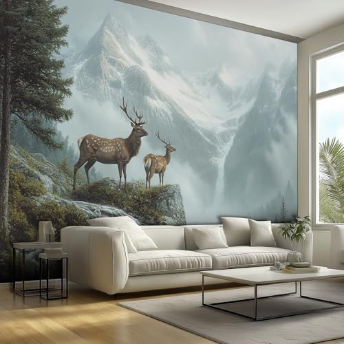 Tapete 3D Fototapete Hirsch Berge Rustikal Wildtiere Wald 400 x 280 cm Vliestapete Wandbild Fototapeten, Vlies Tapeten Wandtapete Schlafzimmer, Wohnzimmer, TV Hintergrund Wand Moderne Wanddeko Tapete 3D Fototapete Hirsch Berge Rustikal Wildtiere Wald 400 x 280 cm Vliestapete Wandbild Fototapeten, Vlies Tapeten Wandtapete Schlafzimmer, Wohnzimmer, TV Hintergrund Wand Moderne Wanddeko von Generisch