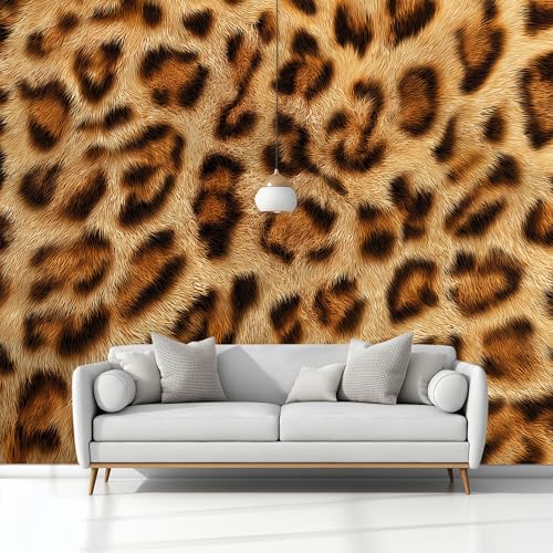 Tapete Fototapete 3D Effekt Leopardenfellmuster Wandbild Wanddeko für Wohnzimmer Schlafzimmer, Vlies Tapeten mit Geruchsfreiheit Wandposter Wandkunst, 350 x 256 cm Tapete Fototapete 3D Effekt Leopardenfellmuster Wandbild Wanddeko für Wohnzimmer Schlafzimmer, Vlies Tapeten mit Geruchsfreiheit Wandposter Wandkunst, 350 x 256 cm von Generisch