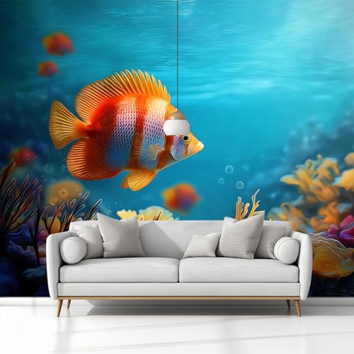 Tapete Fototapete Unterwasserwelt Tropische Fische Korallen Wandbild Wanddeko 350 x 256 cm, für Wohnzimmer Schlafzimmer Blau Vlies Tapeten mit Geruchsfreiheit Wandposter Wandkunst Tapete Fototapete Unterwasserwelt Tropische Fische Korallen Wandbild Wanddeko 350 x 256 cm, für Wohnzimmer Schlafzimmer Blau Vlies Tapeten mit Geruchsfreiheit Wandposter Wandkunst von Generisch