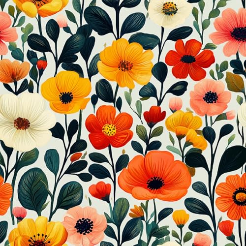 Tapete Selbstklebende Fototapete Wandpapier Blumen Bunt Folie Dekorfolie Möbelfolie Klebefolie Malerei Kunst 44x1000 cm Wanddeko Wandtapete Wohnzimmer Schlafzimmer Tapete Selbstklebende Fototapete Wandpapier Blumen Bunt Folie Dekorfolie Möbelfolie Klebefolie Malerei Kunst 44x1000 cm Wanddeko Wandtapete Wohnzimmer Schlafzimmer von Generisch