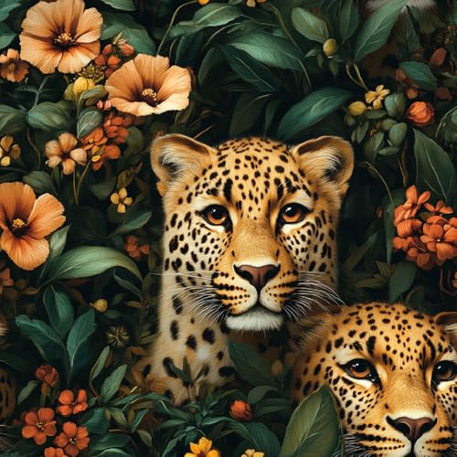 Tapete Selbstklebende Fototapete Wandpapier Leopard Blumen Folie Dekorfolie Möbelfolie Klebefolie Tropischer Wald 44x1000 cm Wanddeko Wandtapete Wohnzimmer Schlafzimmer Tapete Selbstklebende Fototapete Wandpapier Leopard Blumen Folie Dekorfolie Möbelfolie Klebefolie Tropischer Wald 44x1000 cm Wanddeko Wandtapete Wohnzimmer Schlafzimmer von Generisch