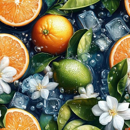 Tapete Selbstklebende Fototapete Wandpapier Orange Limette Folie Dekorfolie Möbelfolie Klebefolie Blumen Eiswürfel 44x1000 cm Wanddeko Wandtapete Wohnzimmer Schlafzimmer Tapete Selbstklebende Fototapete Wandpapier Orange Limette Folie Dekorfolie Möbelfolie Klebefolie Blumen Eiswürfel 44x1000 cm Wanddeko Wandtapete Wohnzimmer Schlafzimmer von Generisch