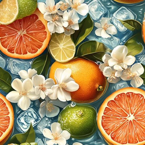 Tapete Selbstklebende Fototapete Wandpapier Orange Limette Folie Dekorfolie Möbelfolie Klebefolie Blumen Eiswürfel 44x1000 cm Wanddeko Wandtapete Wohnzimmer Schlafzimmer Tapete Selbstklebende Fototapete Wandpapier Orange Limette Folie Dekorfolie Möbelfolie Klebefolie Blumen Eiswürfel 44x1000 cm Wanddeko Wandtapete Wohnzimmer Schlafzimmer von Generisch