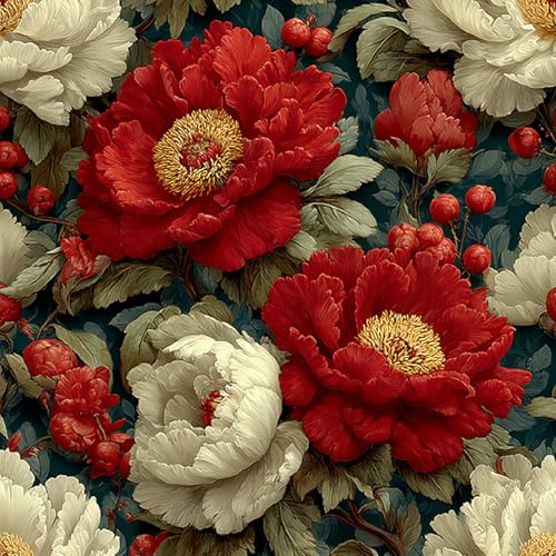 Tapete Selbstklebende Fototapete Wandpapier Pfingstrosenblüten Pflanzen Folie Dekorfolie Möbelfolie Klebefolie Retro Luxus 44x500 cm Wanddeko Wandtapete Wohnzimmer Schlafzimmer Tapete Selbstklebende Fototapete Wandpapier Pfingstrosenblüten Pflanzen Folie Dekorfolie Möbelfolie Klebefolie Retro Luxus 44x500 cm Wanddeko Wandtapete Wohnzimmer Schlafzimmer von Generisch