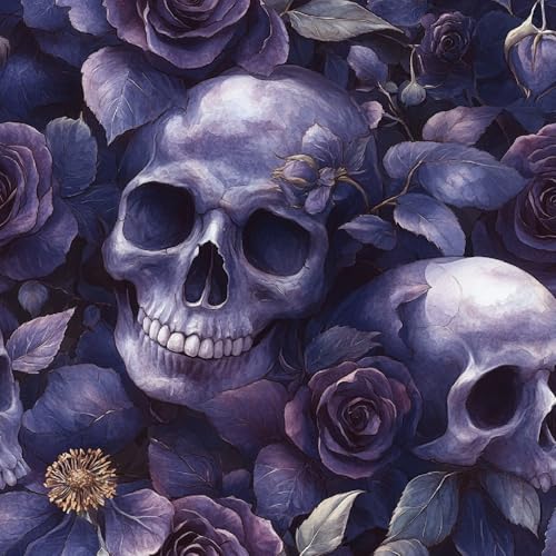 Tapete Selbstklebende Fototapete Wandpapier Totenkopf Blumen Folie Dekorfolie Möbelfolie Klebefolie Retro 3D 44x1000 cm Wanddeko Wandtapete Wohnzimmer Schlafzimmer Tapete Selbstklebende Fototapete Wandpapier Totenkopf Blumen Folie Dekorfolie Möbelfolie Klebefolie Retro 3D 44x1000 cm Wanddeko Wandtapete Wohnzimmer Schlafzimmer von Generisch