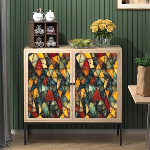 Tapete Selbstklebende Künstlerischer Stil Matt Wasserdicht Möbelaufkleber Bunte Unregelmäßige Glasbausteine Dekorfolie Nahtlose Wandpapier 45x2000CM Wanddeko Wandtapete für Schlafzimmer Wohnzimmer Tapete Selbstklebende Künstlerischer Stil Matt Wasserdicht Möbelaufkleber Bunte Unregelmäßige Glasbausteine Dekorfolie Nahtlose Wandpapier 45x2000CM Wanddeko Wandtapete für Schlafzimmer Wohnzimmer von Generisch