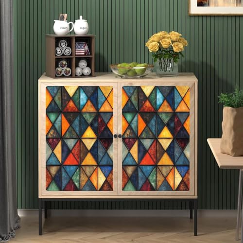 Tapete Selbstklebende Moderner Stil Matt Wasserdicht Möbelaufkleber Bunte Dreieckige Glasbausteine Anordnung Dekorfolie Nahtlose Wandpapier 45x2000CM Wanddeko Wandtapete für Schlafzimmer Wohnzimmer Tapete Selbstklebende Moderner Stil Matt Wasserdicht Möbelaufkleber Bunte Dreieckige Glasbausteine Anordnung Dekorfolie Nahtlose Wandpapier 45x2000CM Wanddeko Wandtapete für Schlafzimmer Wohnzimmer von Generisch