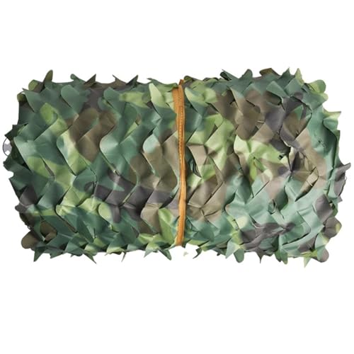 Tarnnetz Camouflage Netz Oxford-Stoff Sonnenschutz 4x5m 5x6m 6x8m 7x10m 8x15m für Jagd Sonnenschutz Militär Outdoor Geburtstagsfeier Autodeckung Gartenzaun(3x13.0m) von Generisch