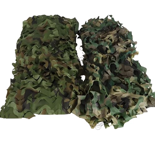 Tarnnetz Camouflage Netz Oxford Stoff Sonnenschutz für Garten Freizeit Camping Party Bar Jagd Deko Autodeckung 4x5m 6x6m 7x8m 8x9m 9x10m 10x12m(11x11m) von Generisch