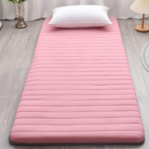 Tatami Bodenmatratze, 5 cm verdickte, tragbare aufrollbare Futon-Matte für Zuhause, Camping, weiche Schlafunterlage von Generisch
