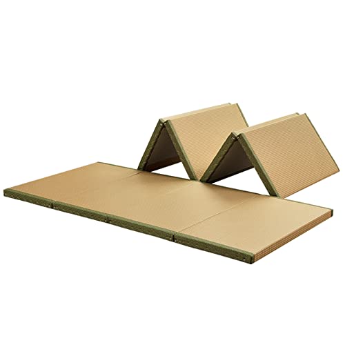 Tatami Matratze Kokospalmenkern Futon Faltbare Rattan Atmungsaktive Isomatte für Meditation und Yoga von Generisch