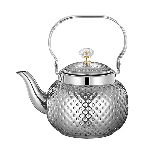 Teekanne Edelstahl 1600ml, Kaffeekanne mit Siebeinsatz, Teebereiter für Losen Tee, Schickes Design für Die Stilvolle Moderne Küche von Generisch