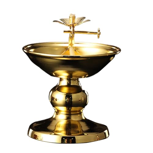 Teelichthalter Gold, Buddhist Desktop Lamp, Candle Holder Decor, Golden Oil Lamp, Kerosene Light Holder, Buddhist Dish, Decorative Oil Lamp, Candle Holder Buddhist, Lamp Dish Decor von Generisch