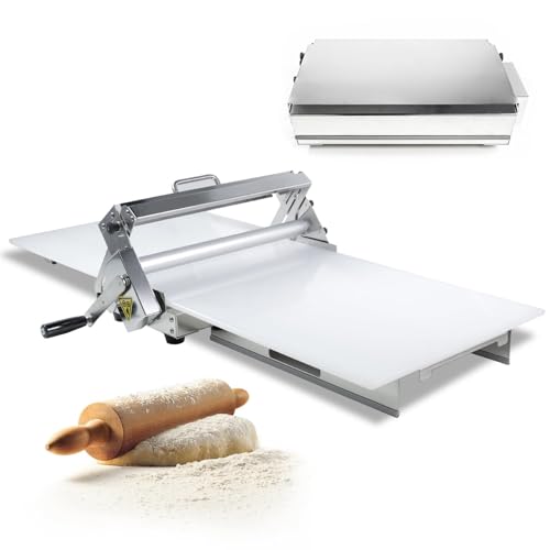 Teigrollmaschine, Edelstahl Manueller Sheeter für den Heimgebrauch, Einstellbare Dicke für Fudge Kruste und Pizzateig Teigrollmaschine, Edelstahl Manueller Sheeter für den Heimgebrauch, Einstellbare Dicke für Fudge Kruste und Pizzateig von Generisch