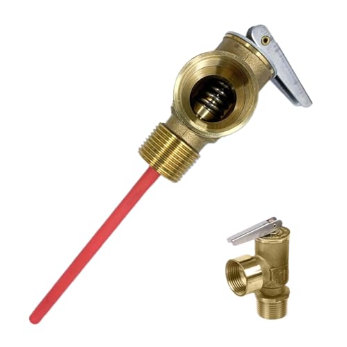 Temperatur Druck Sicherheitsventil 99°C 10 Bar | Installationsentlastungsventil - Installationszubehör mit verlängerter Sonde für Installateure Heimwerker Temperatur Druck Sicherheitsventil 99°C 10 Bar | Installationsentlastungsventil - Installationszubehör mit verlängerter Sonde für Installateure Heimwerker von Generisch