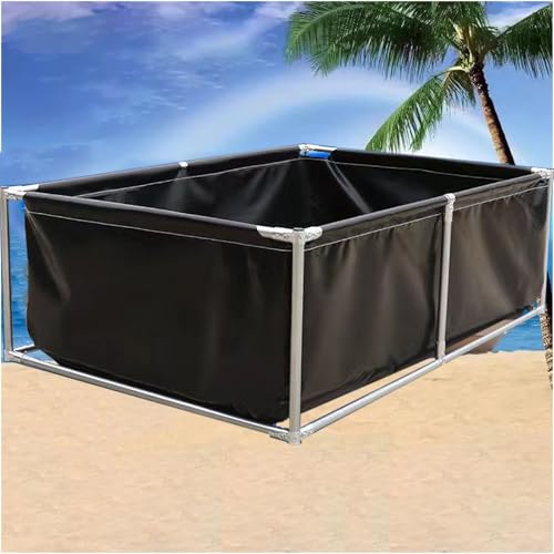 Temporärer oberirdischer Pool, robuster Segeltuch-Tank mit Ablassventil für Garten und Außenbereich von Generisch