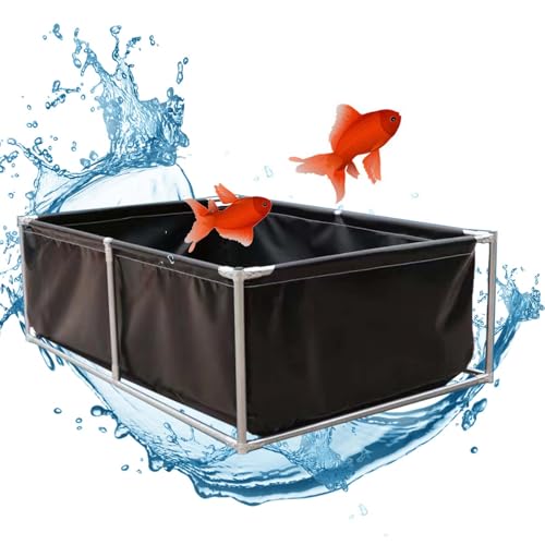 Temporärer oberirdischer Pool, robuster Segeltuch-Tank mit Ablassventil für Garten und Außenbereich von Generisch