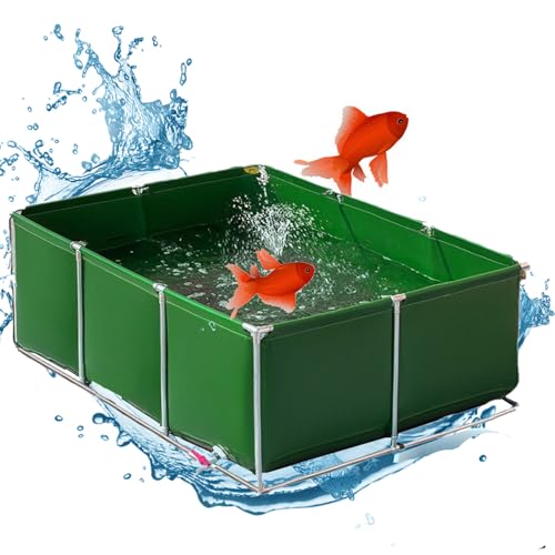 Temporärer oberirdischer Pool, robuster Segeltuch-Tank mit Ablassventil für Garten und Außenbereich von Generisch