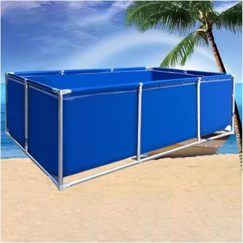 Temporärer oberirdischer Pool, robuster Segeltuch-Tank mit Ablassventil für Garten und Außenbereich von Generisch