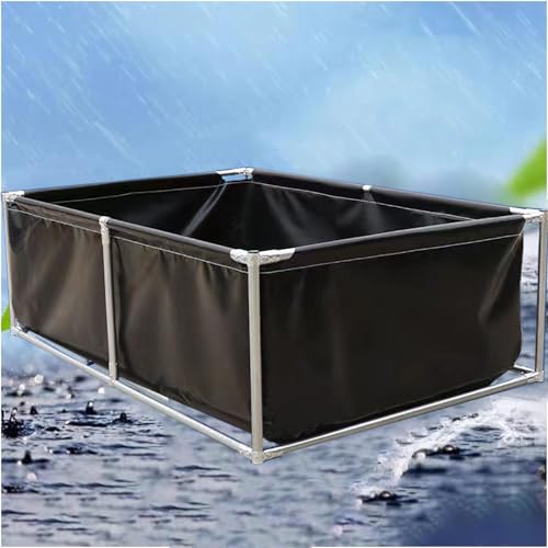 Temporärer oberirdischer Pool, robuster Segeltuch-Tank mit Ablassventil für Garten und Außenbereich von Generisch