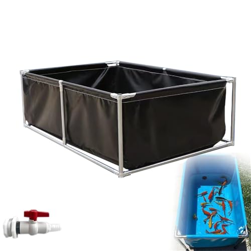 Temporärer oberirdischer Pool, robuster Segeltuch-Tank mit Ablassventil für Garten und Außenbereich Temporärer oberirdischer Pool, robuster Segeltuch-Tank mit Ablassventil für Garten und Außenbereich von Generisch