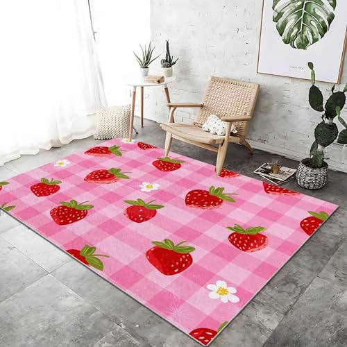 Teppich, Motiv: Cartoon-Traktor, 160 x 230 cm, waschbar, Fußmatte, Wohnzimmer, Heimdekoration, weiche und plüschige Teppiche, für Kinder, Jungen, Mädchen, Schlafzimmer, Grün Teppich, Motiv: Cartoon-Traktor, 160 x 230 cm, waschbar, Fußmatte, Wohnzimmer, Heimdekoration, weiche und plüschige Teppiche, für Kinder, Jungen, Mädchen, Schlafzimmer, Grün von Generisch