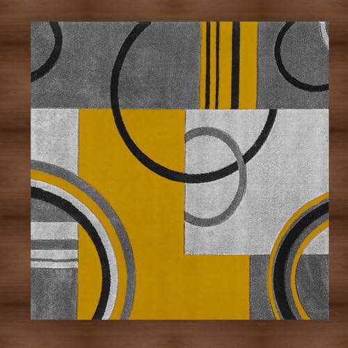 Teppich, rutschfest, waschbar, geometrisches Streifen-Design, oval, 110 x 180 cm, perfekt für Wohnzimmer, Schlafzimmer, Dekoration von Generisch