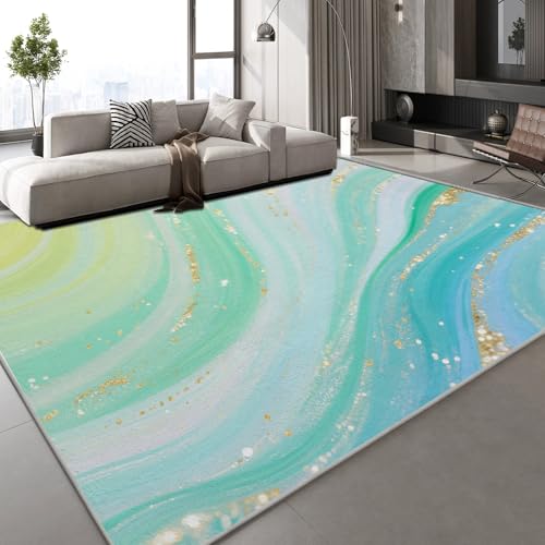 Teppich Kurzflor Kaschmirimitat Weich Strapazierfähig 150x210 cm Marmor Abstrakt 3D Muster Gold Traum Druck Teppich rutschfeste Unterseite Geeignet für Bäder Küchen Eingangsbereiche Teppich Kurzflor Kaschmirimitat Weich Strapazierfähig 150x210 cm Marmor Abstrakt 3D Muster Gold Traum Druck Teppich rutschfeste Unterseite Geeignet für Bäder Küchen Eingangsbereiche von Generisch