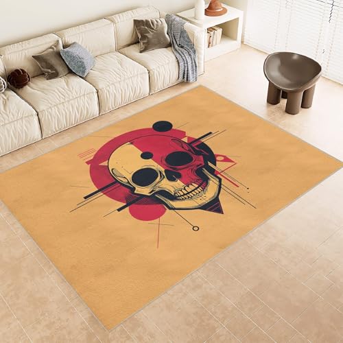 Teppich Kurzflor Kaschmirimitat Weich Strapazierfähig 50x80 cm 3D Muster SchäDel Geometrisch Linien Druck Maschinenwaschbarer Teppich rutschfeste Unterseite Geeignet für Bäder Küchen Eingangsbereiche Teppich Kurzflor Kaschmirimitat Weich Strapazierfähig 50x80 cm 3D Muster SchäDel Geometrisch Linien Druck Maschinenwaschbarer Teppich rutschfeste Unterseite Geeignet für Bäder Küchen Eingangsbereiche von Generisch