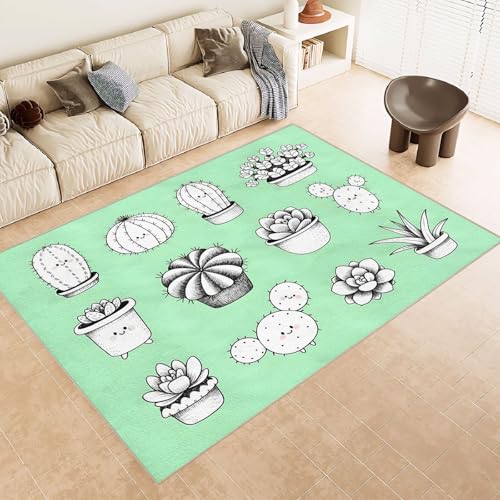 Teppich Kurzflor Kaschmirimitat Weich Strapazierfähig 60x90 cm 3D Muster Kaktus Blumen Topf Druck Maschinenwaschbarer Teppich rutschfeste Unterseite Geeignet für Bäder Küchen Eingangsbereiche Teppich Kurzflor Kaschmirimitat Weich Strapazierfähig 60x90 cm 3D Muster Kaktus Blumen Topf Druck Maschinenwaschbarer Teppich rutschfeste Unterseite Geeignet für Bäder Küchen Eingangsbereiche von Generisch