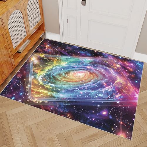 Teppich Schlafzimmer 120x170cm Farbenergie kurzflor Teppich Moderner Vorleger für Wohnzimmer waschbar mit geometrischem Design, weich und schmutzabweisend E4.2-6-1530 von Generisch