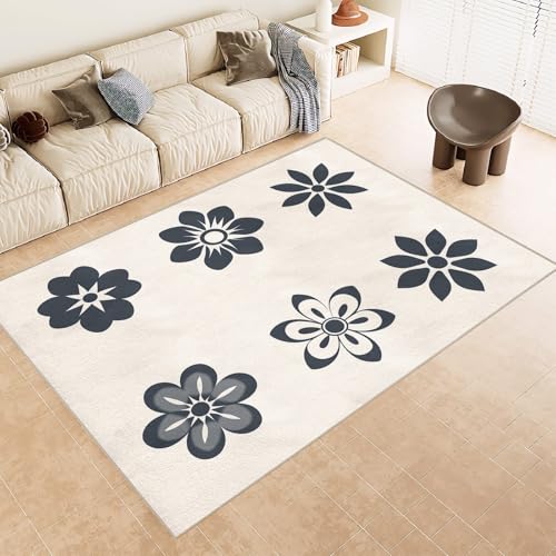 Teppich Schlafzimmer 120x170cm Geometrische Blumen kurzflor Teppich Weiche Mikrofaser Matte atmungsaktiv rutschfest maschinenwaschbar für Schlafzimmer Wohnzimmer EL2416 Teppich Schlafzimmer 120x170cm Geometrische Blumen kurzflor Teppich Weiche Mikrofaser Matte atmungsaktiv rutschfest maschinenwaschbar für Schlafzimmer Wohnzimmer EL2416 von Generisch