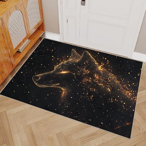 Teppich Schlafzimmer 120x170cm Linienfuchs kurzflor Teppich Moderner Vorleger für Wohnzimmer waschbar mit geometrischem Design, weich und schmutzabweisend E4.2-6-1955 von Generisch