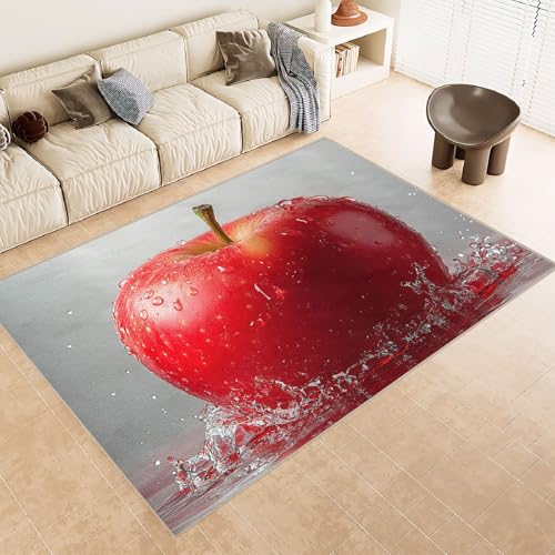 Teppich Schlafzimmer 120x180cm Apfel kinderteppich mädchen Maschinenwaschbarer Rutschfester Flurläufer mit orientalischem Muster, langlebig und dekorativ E4.2-6-685 Teppich Schlafzimmer 120x180cm Apfel kinderteppich mädchen Maschinenwaschbarer Rutschfester Flurläufer mit orientalischem Muster, langlebig und dekorativ E4.2-6-685 von Generisch