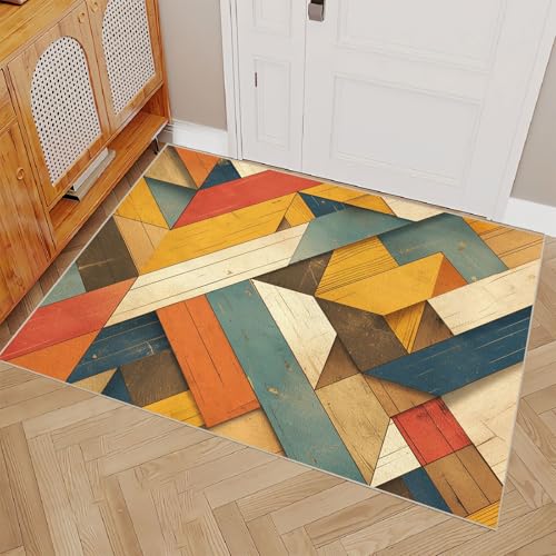 Teppich Schlafzimmer 120x180cm Geometrische Kunst kinderteppich mädchen Mikrofaser Bodenmatte weich waschbar rutschfest dekorativ für Schlafzimmer Flur Wohnzimmer EL1317 Teppich Schlafzimmer 120x180cm Geometrische Kunst kinderteppich mädchen Mikrofaser Bodenmatte weich waschbar rutschfest dekorativ für Schlafzimmer Flur Wohnzimmer EL1317 von Generisch