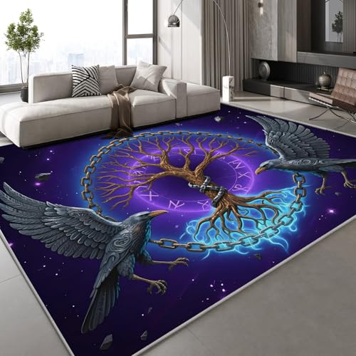 Teppich Schlafzimmer 160x230 cm Großer Baum Universum Kinderteppich Dekoration Carpets Rabenrune Teenager Kurzflor Flanell Teppiche rutschfeste Spielteppiche für Schlafzimmer Wohnzimmer Teppich Schlafzimmer 160x230 cm Großer Baum Universum Kinderteppich Dekoration Carpets Rabenrune Teenager Kurzflor Flanell Teppiche rutschfeste Spielteppiche für Schlafzimmer Wohnzimmer von Generisch
