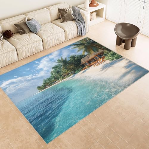 Teppich Schlafzimmer 160x230cm Strandinsel kinderteppich Jungen Kinderfreundlicher Bodenläufer waschbar, weich, rutschfest und ideal für Spielbereich E4.2-6-72 Teppich Schlafzimmer 160x230cm Strandinsel kinderteppich Jungen Kinderfreundlicher Bodenläufer waschbar, weich, rutschfest und ideal für Spielbereich E4.2-6-72 von Generisch