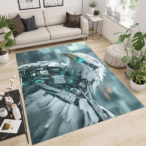 Teppich Schlafzimmer 60x120cm Mechanischer Adler badezimmerteppich Set rutschfeste waschbare Bodenmatte Mikrofaser weich für Schlafzimmer Flur Wohnzimmer Dekoration EL3066 Teppich Schlafzimmer 60x120cm Mechanischer Adler badezimmerteppich Set rutschfeste waschbare Bodenmatte Mikrofaser weich für Schlafzimmer Flur Wohnzimmer Dekoration EL3066 von Generisch