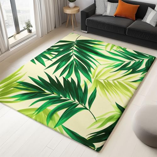 Teppich Schlafzimmer Mehrfarbig Wohnzimmer Teppich, Waschbar Kurzflor Antirutsch Weiche Teppiche für ür Badezimmer Esszimmer FlurVektorillustration Von Pflanzen Und Palmblättern 120 x 170 cm Teppich Schlafzimmer Mehrfarbig Wohnzimmer Teppich, Waschbar Kurzflor Antirutsch Weiche Teppiche für ür Badezimmer Esszimmer FlurVektorillustration Von Pflanzen Und Palmblättern 120 x 170 cm von Generisch