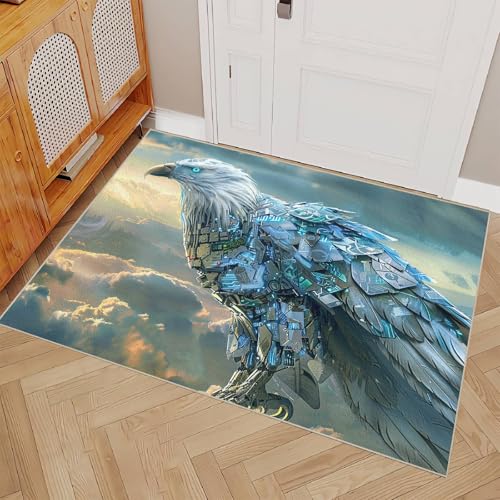 Teppich Wohnzimmer 120x180cm Mechanischer Adler spielteppich Kinder Maschinenwaschbare Mikrofaser Matte weich rutschfest für Schlafzimmer Wohnzimmer Flur Dekor EL3060 Teppich Wohnzimmer 120x180cm Mechanischer Adler spielteppich Kinder Maschinenwaschbare Mikrofaser Matte weich rutschfest für Schlafzimmer Wohnzimmer Flur Dekor EL3060 von Generisch