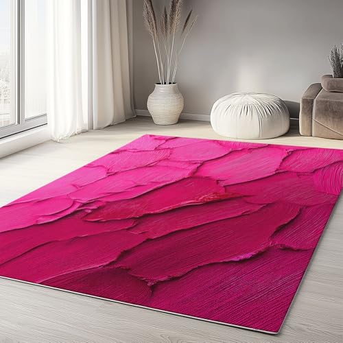 Teppich Wohnzimmer 140 x 200cm - Rutschfester Schlafzimmer, Esszimmer, Küche Weich Flauschiger Extra Weich Tepich Ölgemälde-Texturen moderner Stil Thema Einfache Reinigung TPR Teppiche Gegend Teppich Wohnzimmer 140 x 200cm - Rutschfester Schlafzimmer, Esszimmer, Küche Weich Flauschiger Extra Weich Tepich Ölgemälde-Texturen moderner Stil Thema Einfache Reinigung TPR Teppiche Gegend von Generisch